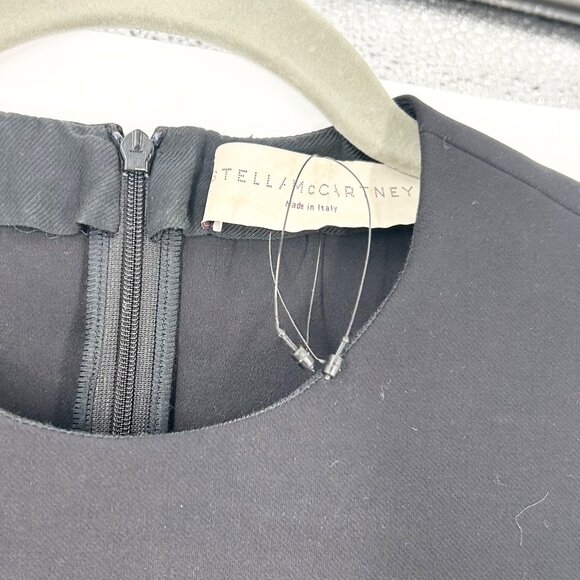 Stella McCartney Velvet Peplum Waist Pencil Dress - Picture 6 of 8